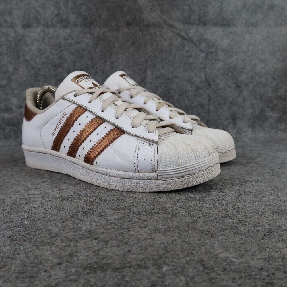 Adidas Shoes Kids 5.5 Sneakers Superstar Trainers Casual Leather Active Youth GS